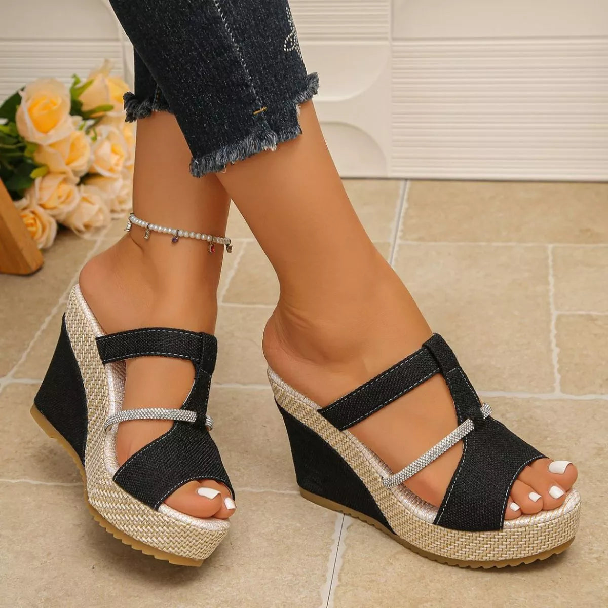 Open Toe Platform Sandals Trendsi