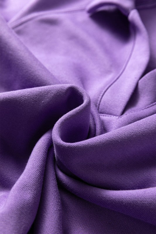 Solid Collared Top and Central Seam Pants Set JUNIPER BLVD