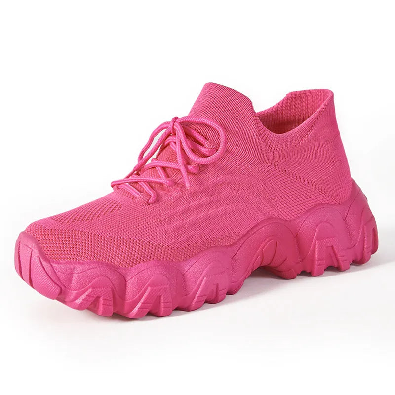 Lace Up Mesh Breathable Athletic Trendsi