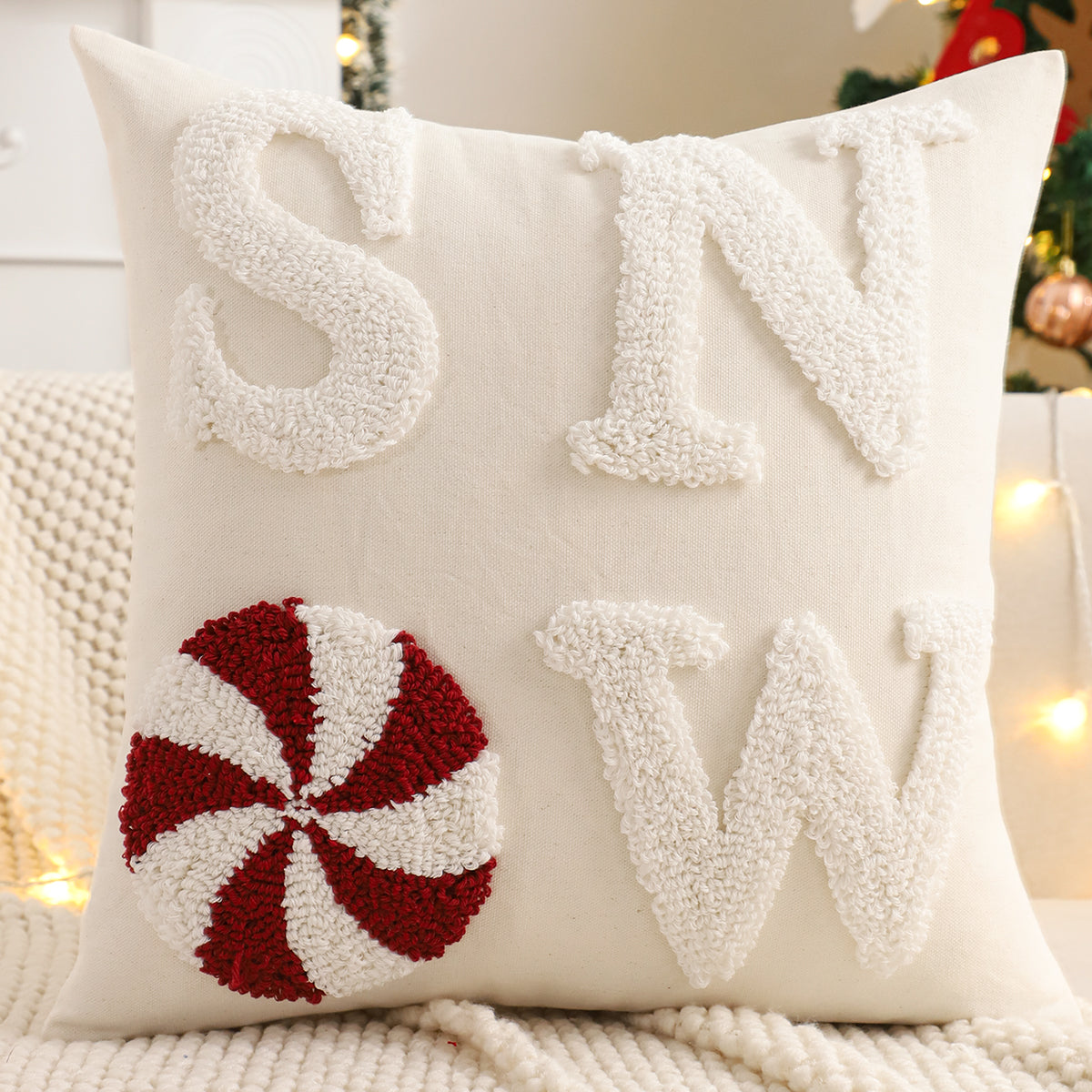 Christmas Tufted Throw Pillows 3 PC. Luckygirlsclothingcompany.com