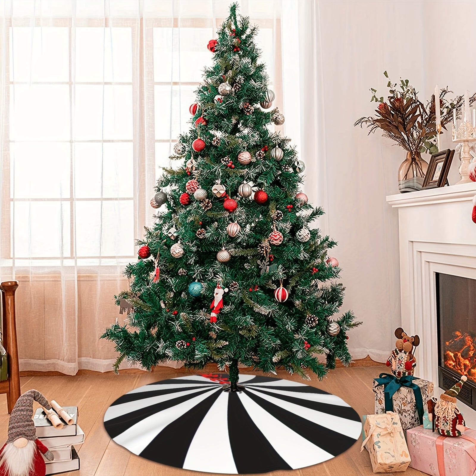 Classic Style Christmas Tree Skirt Luckygirlsclothingcompany.com