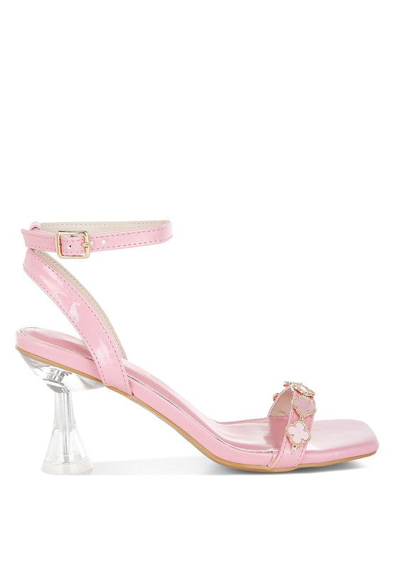 Ebina Charm Detail Spool Heels Rag Company