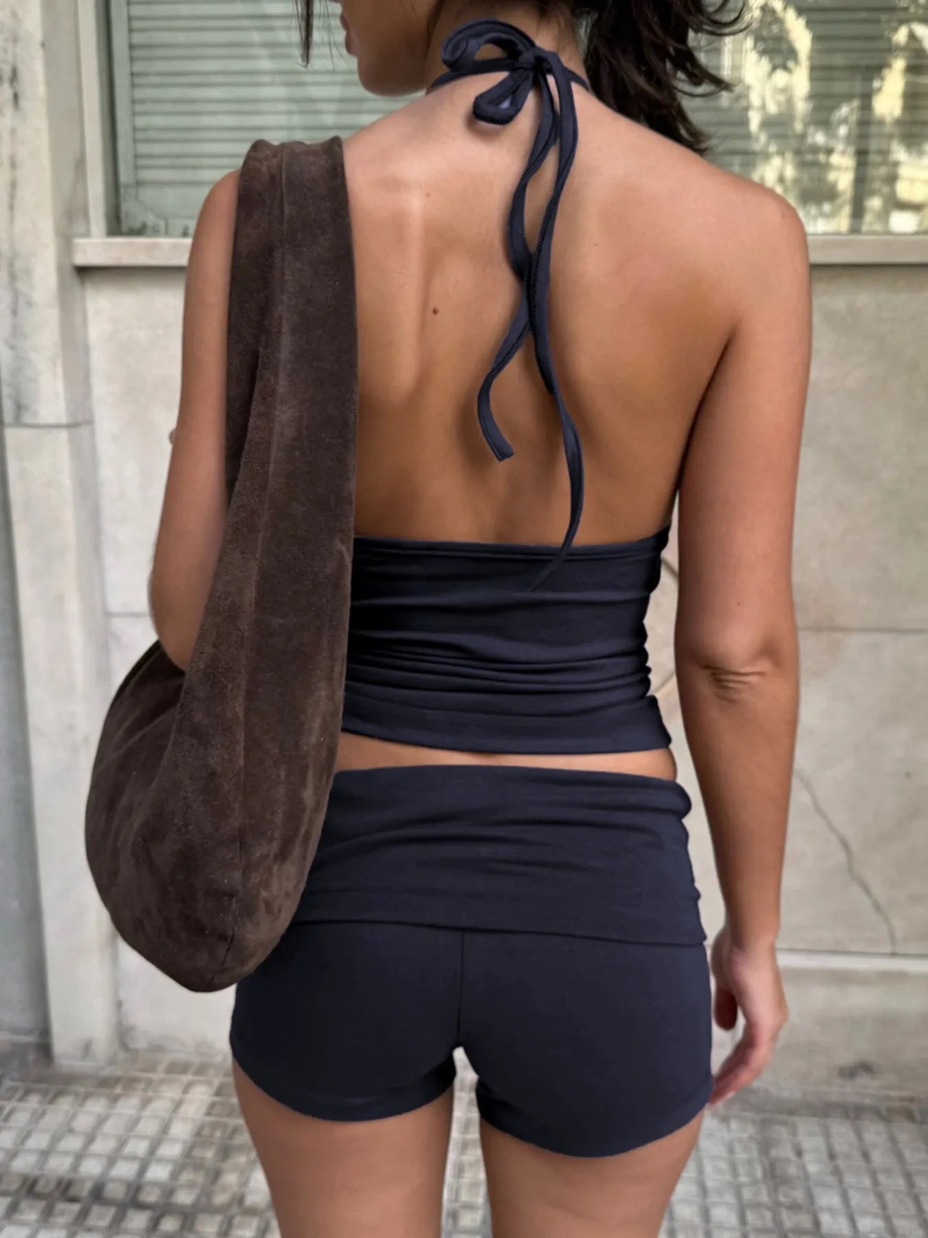 Halter Neck Cami and Shorts Set 