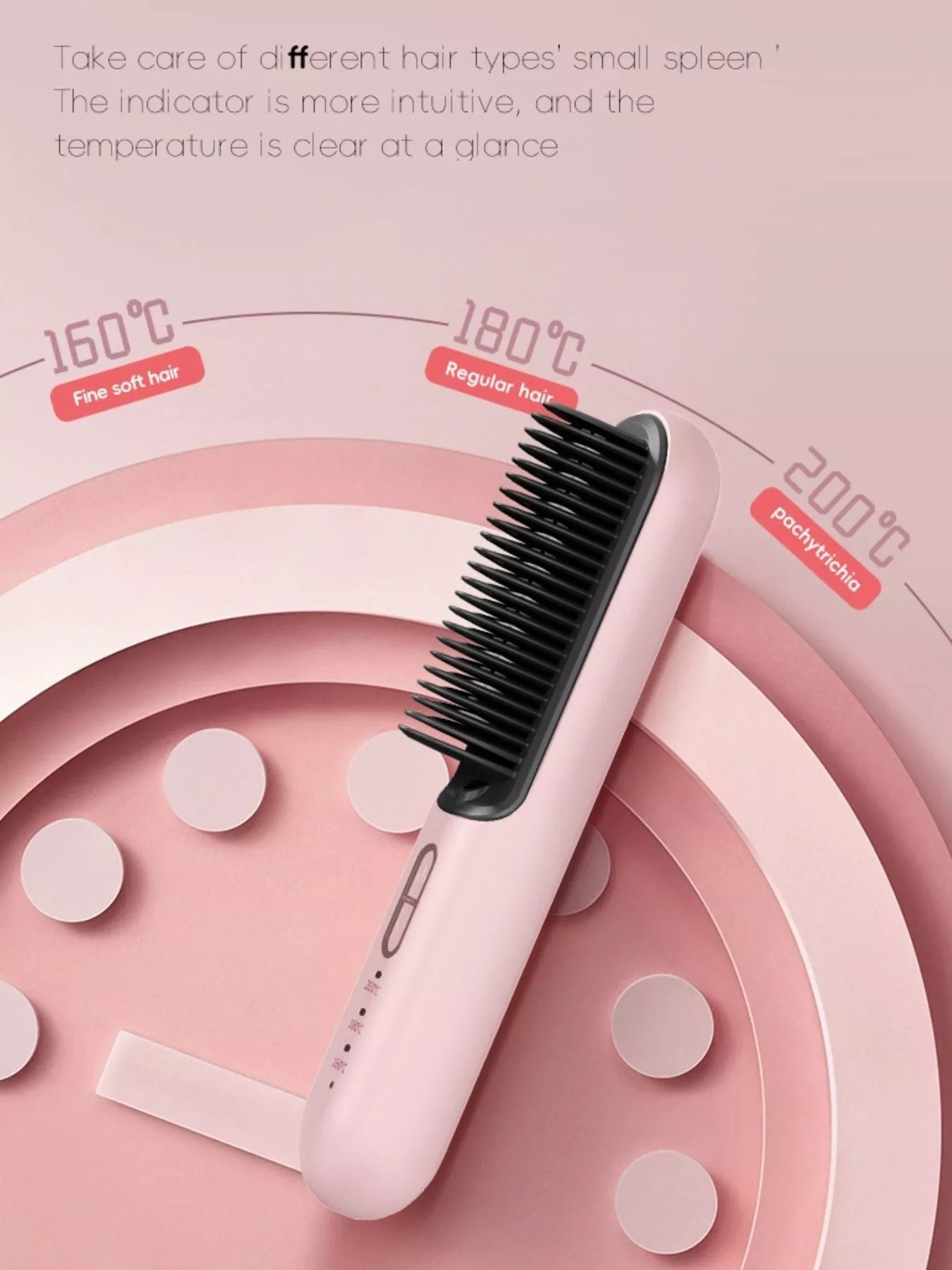 Fast Heating Hair Straightening Comb Trendsi