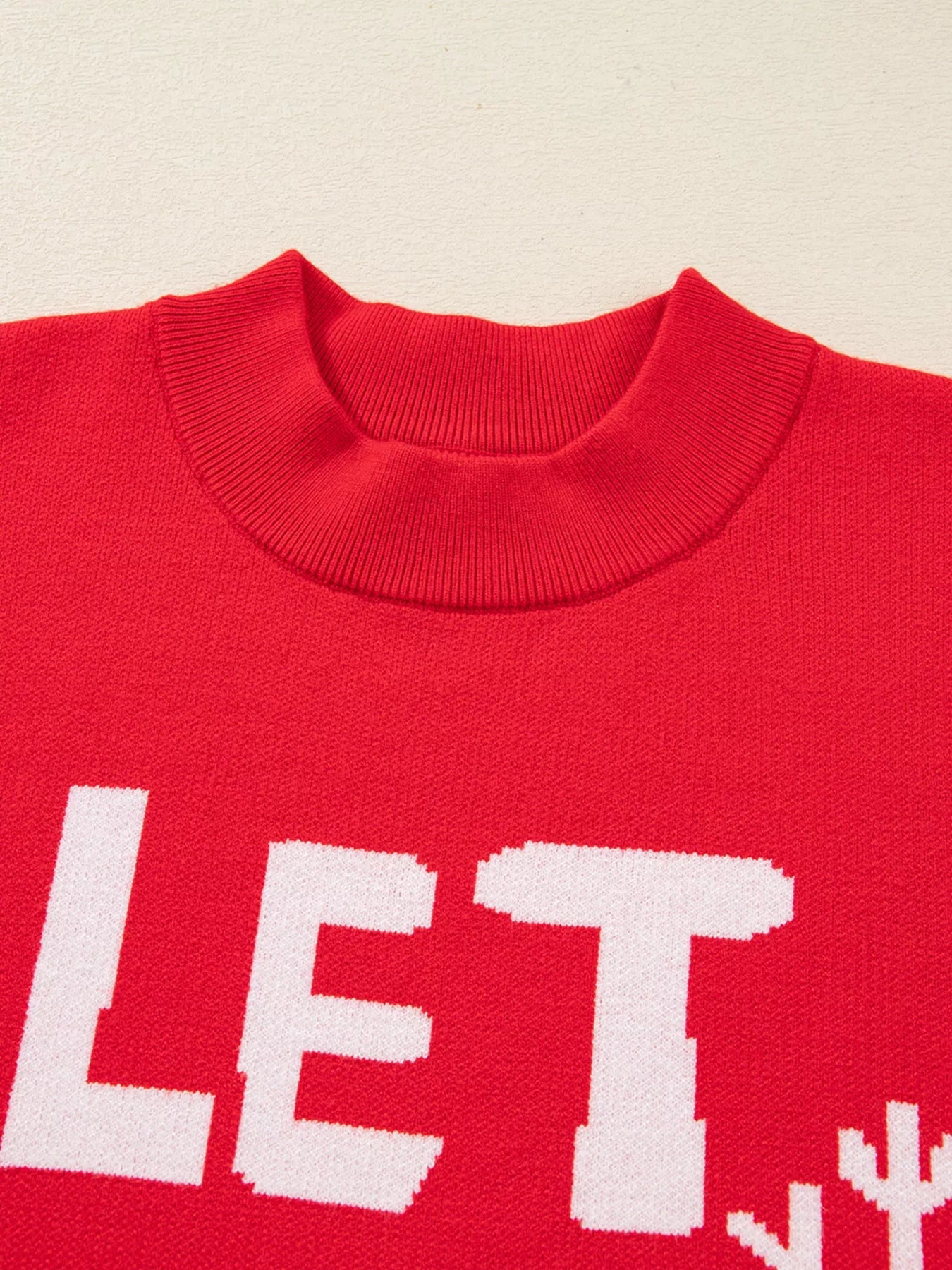 LET IT SNOW Christmas Loose Sweater 