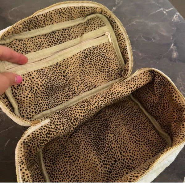 Quilted Velvet Vanity Case – Spacious Vintage-Insp Ellison and Young