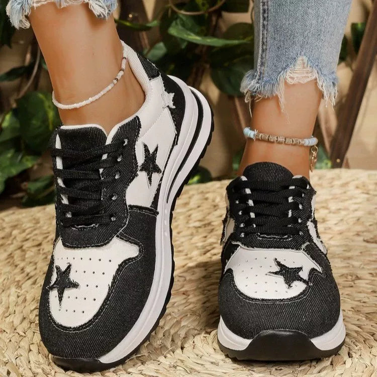 Star Lace Up Sneakers 