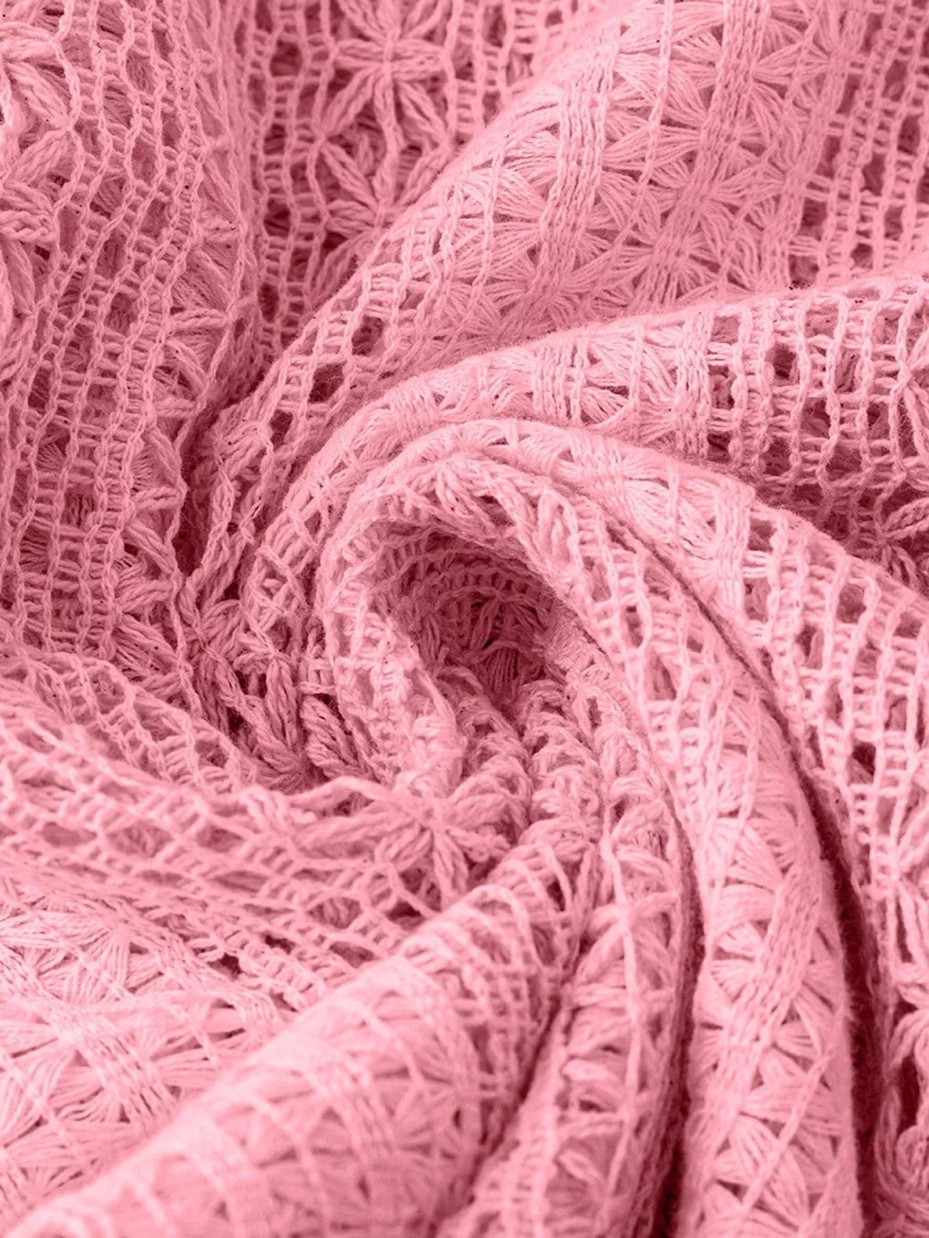 Lace Notched Long Sleeve Shirt 