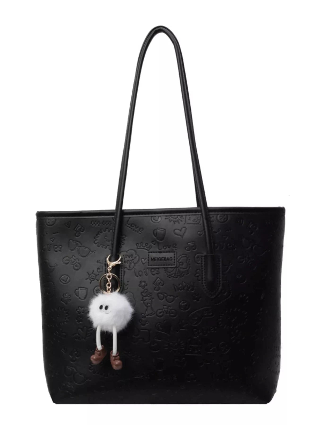 Embossed Pattern Tote Bag 