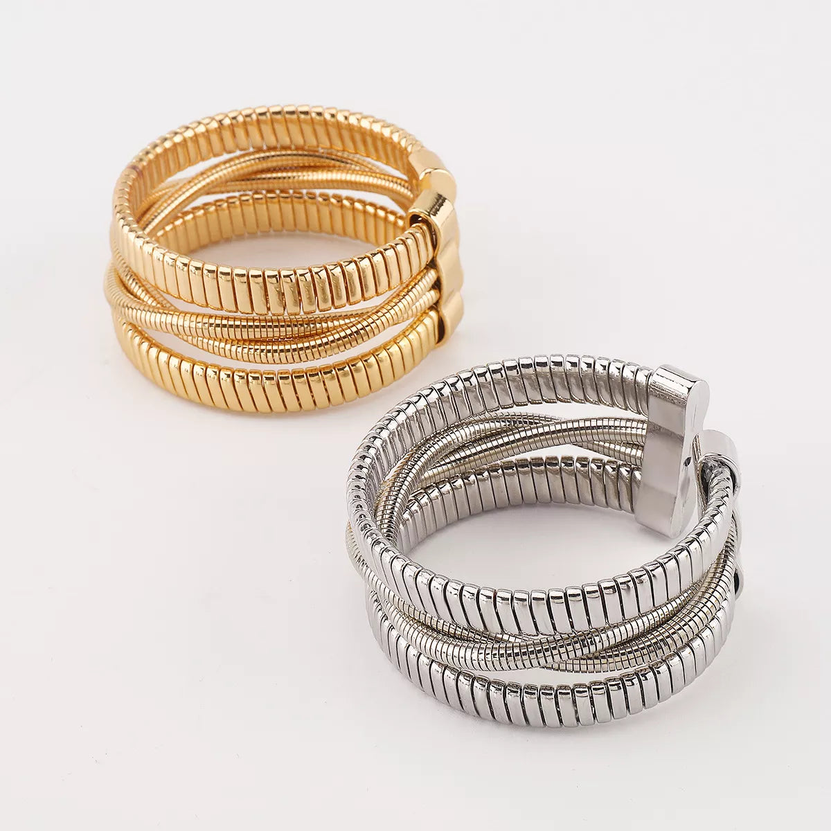 Multi-Layered Open Bracelet Trendsi