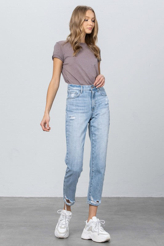 HIGH RISE TAPERED JEANS Insane Gene