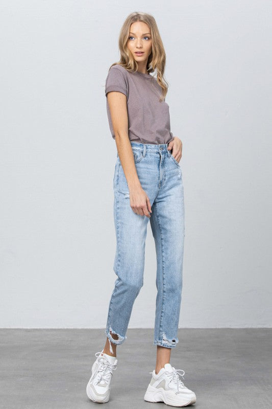 HIGH RISE TAPERED JEANS Insane Gene