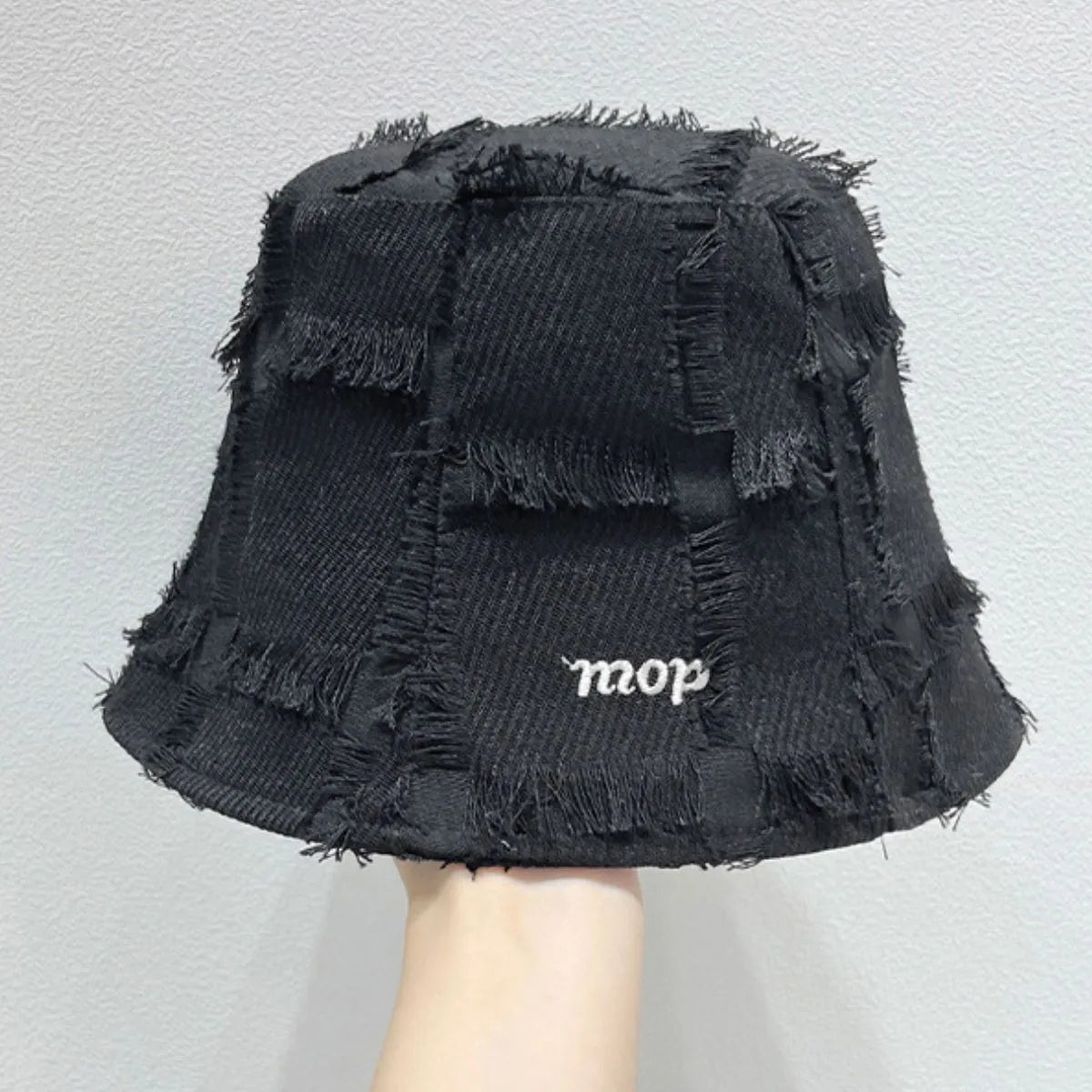 Frayed Edge Bucket Hat 