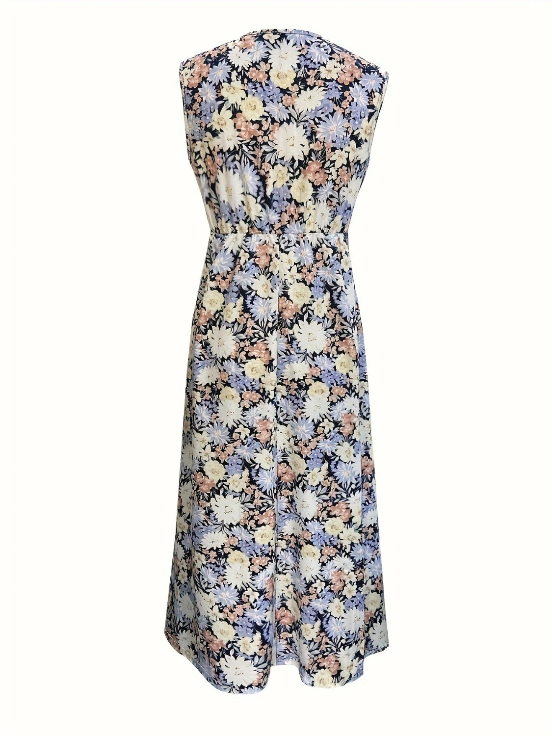 Floral Sleeveless Midi Dress Trendsi