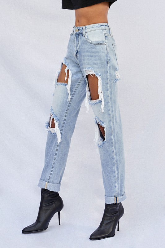 Ripped Baggy Jeans Denim Lab USA