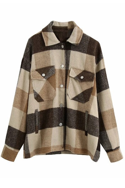 Plaid flannel jacket Miss Sparkling