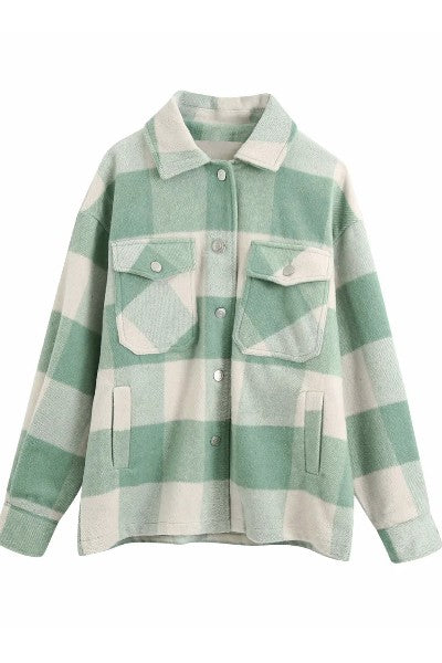 Plaid flannel jacket Miss Sparkling