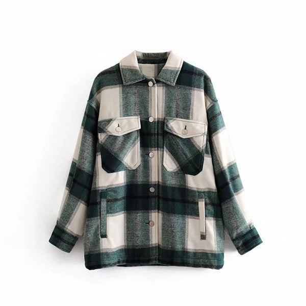 Plaid flannel jacket Miss Sparkling