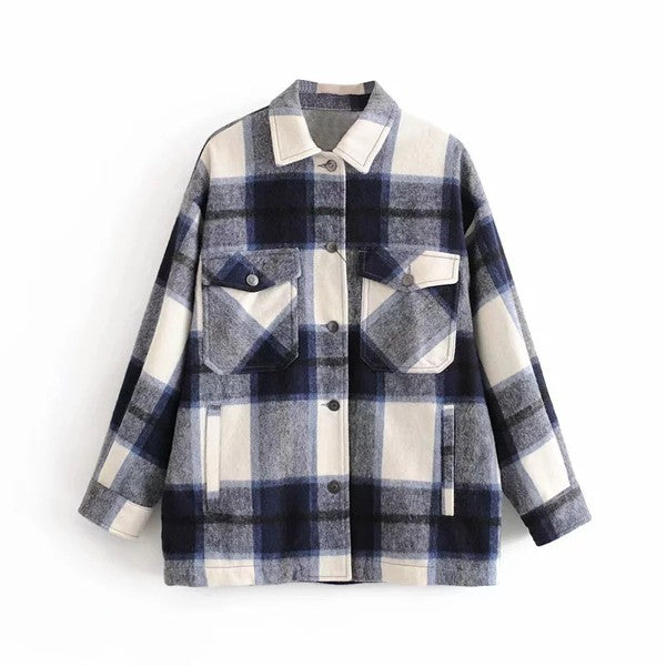 Plaid flannel jacket Miss Sparkling