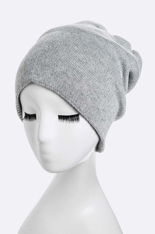 Double Layer Soft Convertible Beanie LA Jewelry Plaza