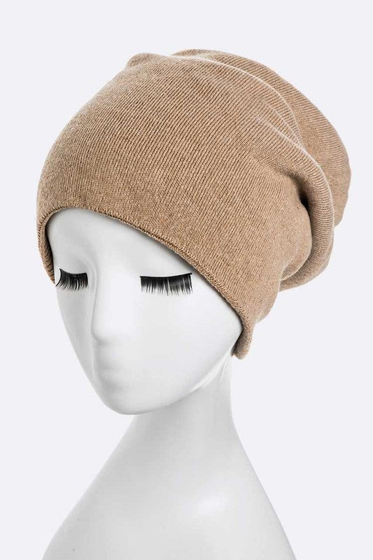 Double Layer Soft Convertible Beanie LA Jewelry Plaza