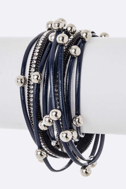 Beaded Double Wrap Metallic 