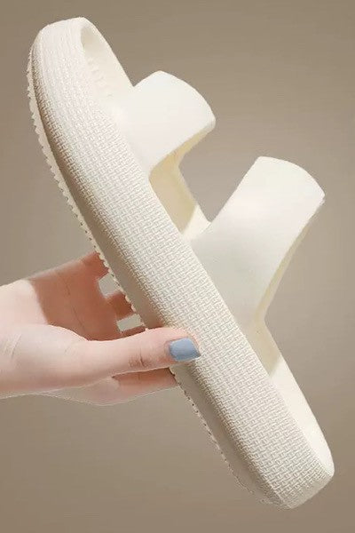 Double strap slide sandals Miss Sparkling