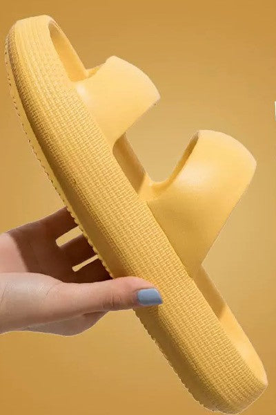 Double strap slide sandals Miss Sparkling