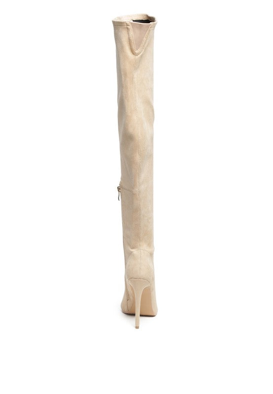Tilera Stretch Over The Knee Stiletto Boots 
