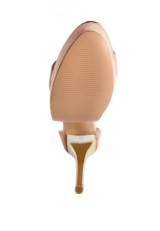 COSMO GIRL METAL BAND HIGH HEELED SANDALS Rag Company