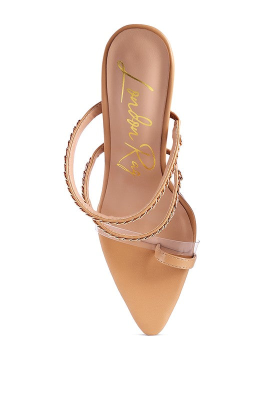 TICKLE ME HIGH HEELED TOE RING SANDALS Rag Company