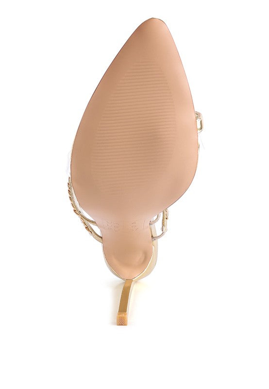 TICKLE ME HIGH HEELED TOE RING SANDALS Rag Company