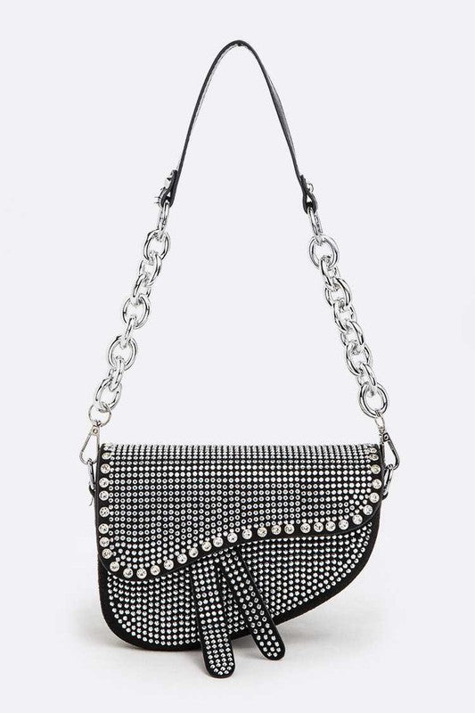 Iconic Studded Saddle Bag Artini Accessories