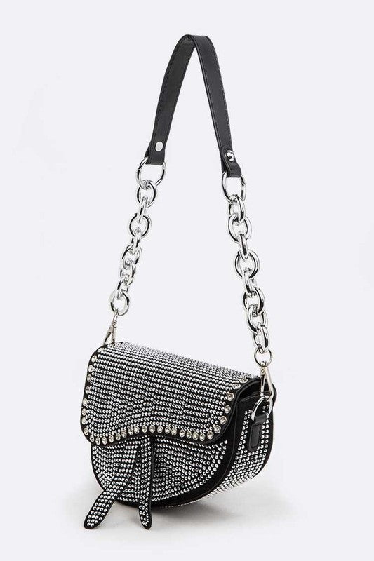 Iconic Studded Saddle Bag Artini Accessories