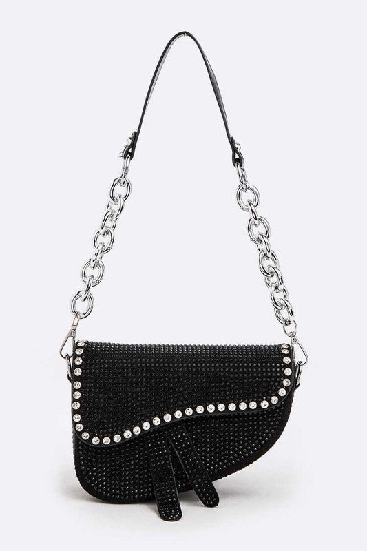 Iconic Studded Saddle Bag Artini Accessories