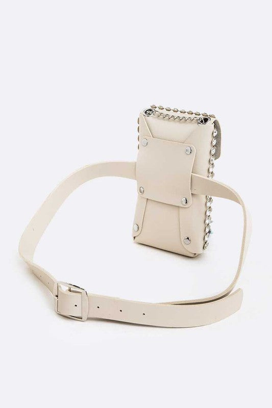 Crystal Studs Cellphone Convertible Bag Artini Accessories