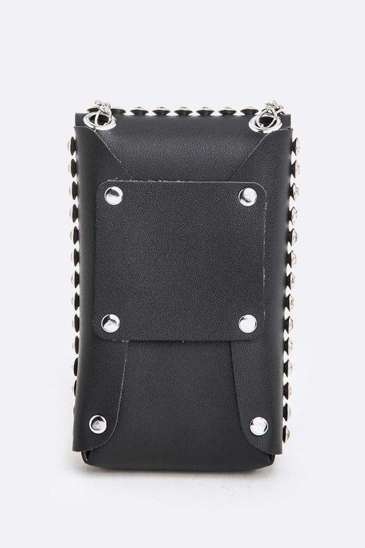 Crystal Studs Cellphone Convertible Bag Artini Accessories