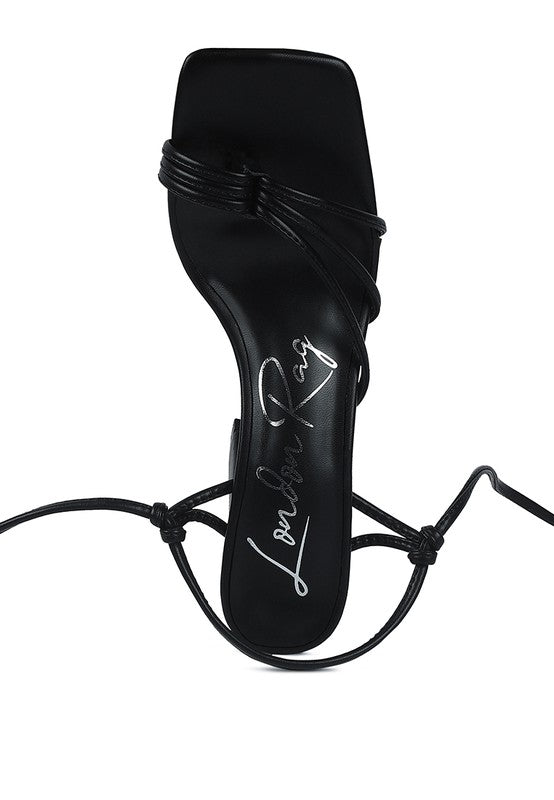 PIRI TOE RING TIE UP BLOCK SANDALS Rag Company