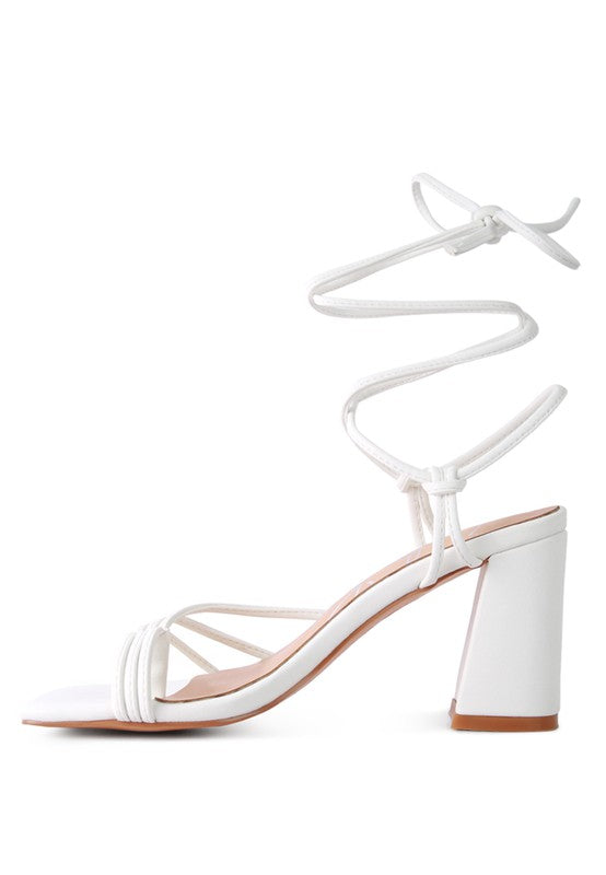 PIRI TOE RING TIE UP BLOCK SANDALS Rag Company