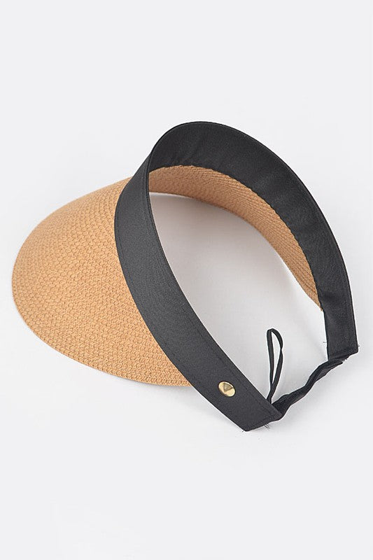 Straw Visor Sun Hat Artini Accessories