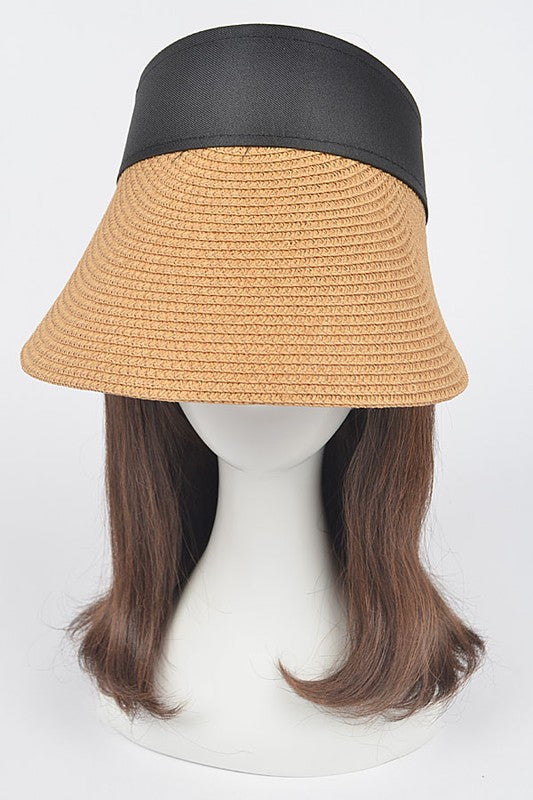 Straw Visor Sun Hat Artini Accessories