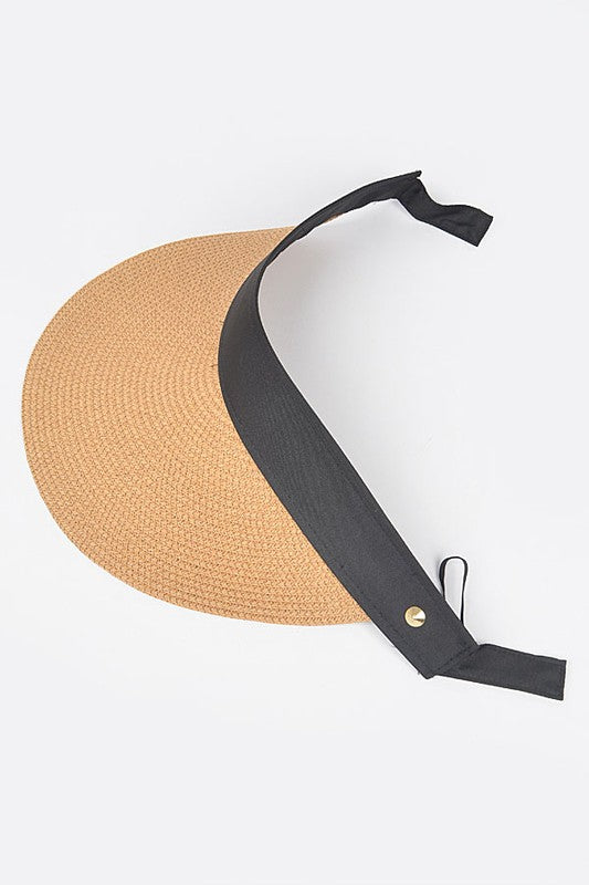 Straw Visor Sun Hat Artini Accessories