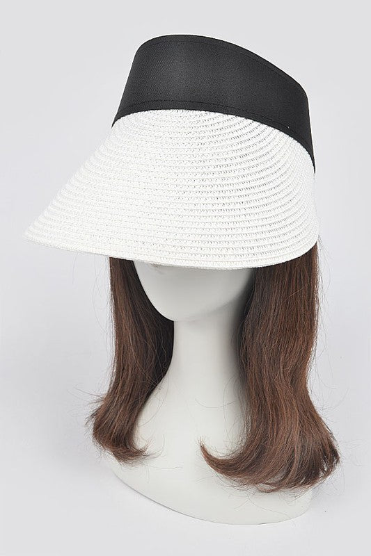 Straw Visor Sun Hat Artini Accessories