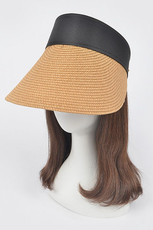 Straw Visor Sun Hat Artini Accessories