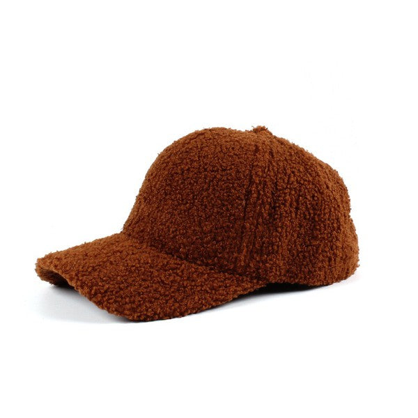Boucle Sherpa Teddy Bear Knit Ball Cap Aili's Corner