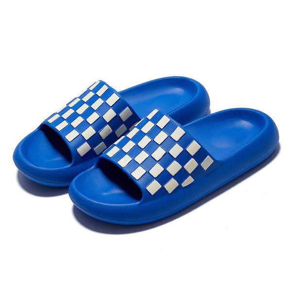 Checkered slides Miss Sparkling