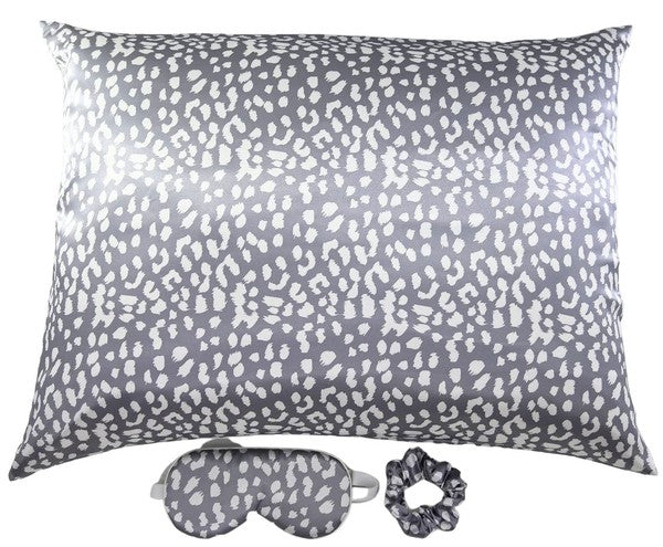 Satin Pillowcase Sleep Mask Scrunchie Gift Set Dani & Em