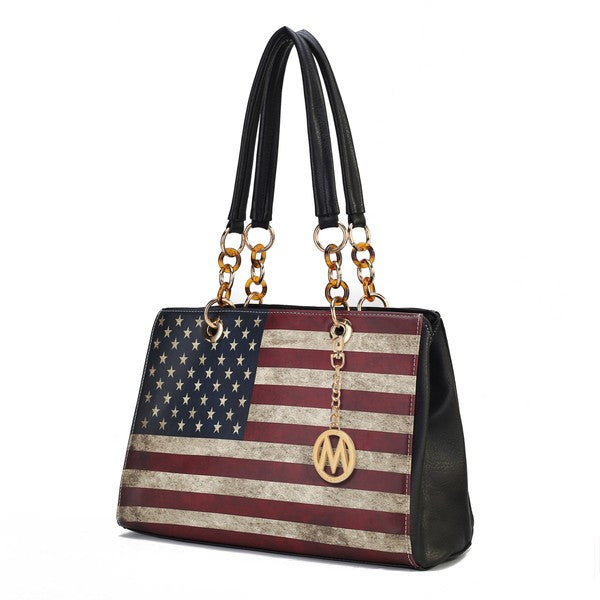 MKF Collection Nevaeh Flag Women Shoulder by Mia k MKF Collection by Mia K