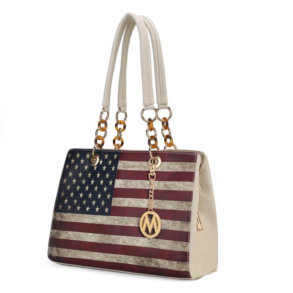 MKF Collection Nevaeh Flag Women Shoulder by Mia k MKF Collection by Mia K