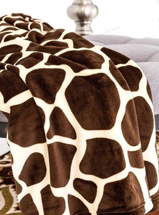 Giraffe Super Soft Cozy Bed Throw Flannel Blanket 